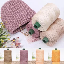 Twisted Woven Rope Ice Dilk Thread Bag Cushion Hat Weaving Thread Colored Cord