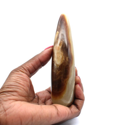 Bâton de massage en calcite 185gr 130mm Madagascar