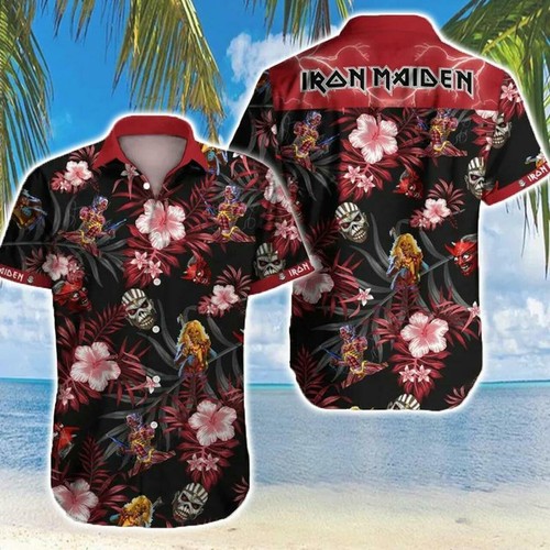 iron maiden hawaiian shirt