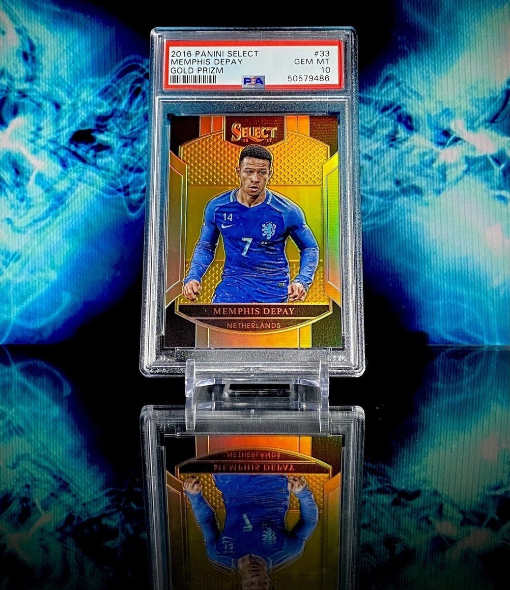 2016 Panini Select Memphis Depay Gold Prizm /10 PSA 10 | eBay