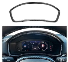 Carbon Fiber Print Dash Board Trim Panel Dial Cover Fits Civic 11th 22-25 Sedan