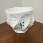 Vintage Fenton Elizabeth Silver Crest Signed Bowl Candy Dish