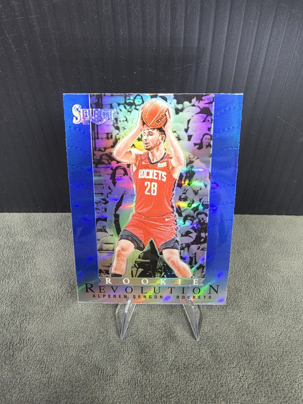 2021-22 Select Alperen Sengun Blue Prizm Rookie Revolution RC #2 Rockets B-1