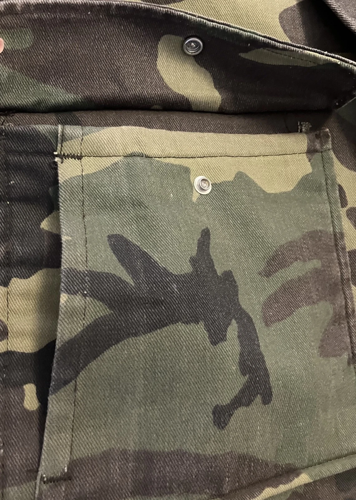 Vintage Men's Liberty Woodland Camo Hunting  Coat L 42-44 Quilted Made in USA image 8