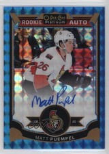 2015-16 O-Pee-Chee Platinum Rookie Blue Cubes 9/35 Matt Puempel #168 Auto i9x