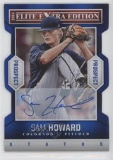 2014 Elite Extra Edition Status Blue Die-Cut Signatures /50 Sam Howard #53 Auto