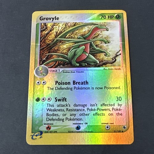 Pokemon Karte Reptain Grovyle Ex Ruby & Sapphire 31/109 - Reverse Holo Tcg EN - Picture 6 of 15