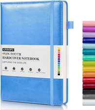 Lined Journal Notebook for Writing, A5 100 GSM Thick Paper, Leather Hardcover Jo