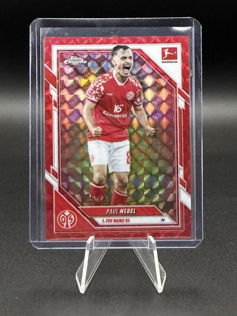 Topps Chrome Bundesliga 25/26 Paul Nebel Red Geometric  /5 1.FSV Mainz