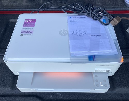 HP ENVY 6052e All-In-One Color Inkjet Printer Tested & Working - Picture 1 of 5