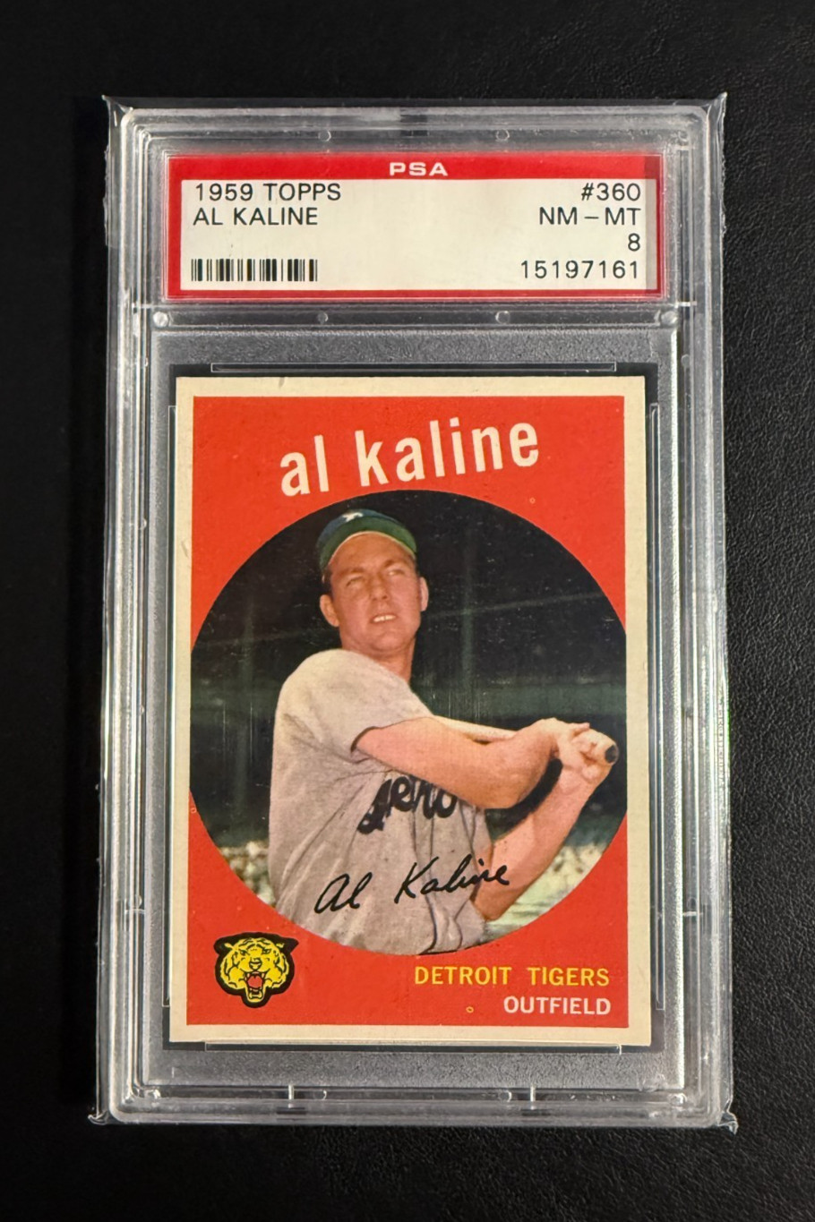 1959 Topps Baseball # 360 - Al Kaline - PSA 8 NM-MT