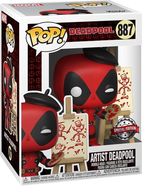 Funko Pop! Marvel Deadpool 887 Artist Deadpool Vinyl Figur Neu Ovp*-image