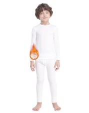 Thermal Underwear for Boys Fleece Lined Long Johns Set Kids Base Layer Ultra ...