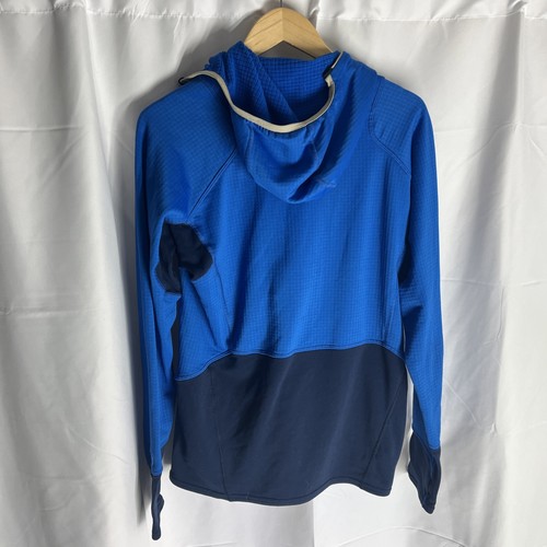 Patagonia Regulator Hooded Sweatshirt Jacket Mens Medium Blue Pullover 1/2 Zip - Picture 4 of 8