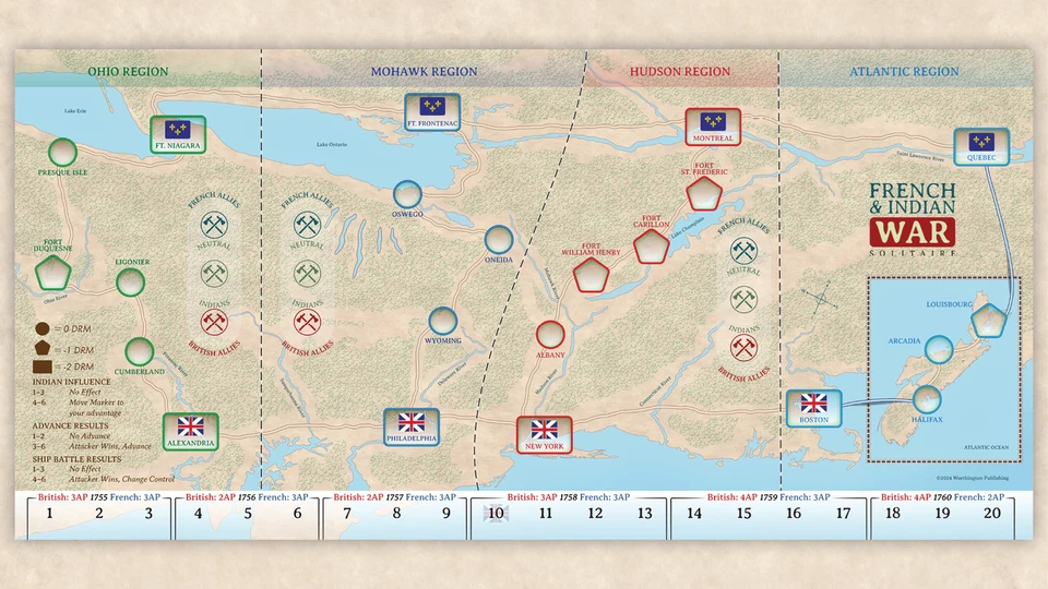 Worthington Games French & Indian War Solitaire - Image 2 of 4