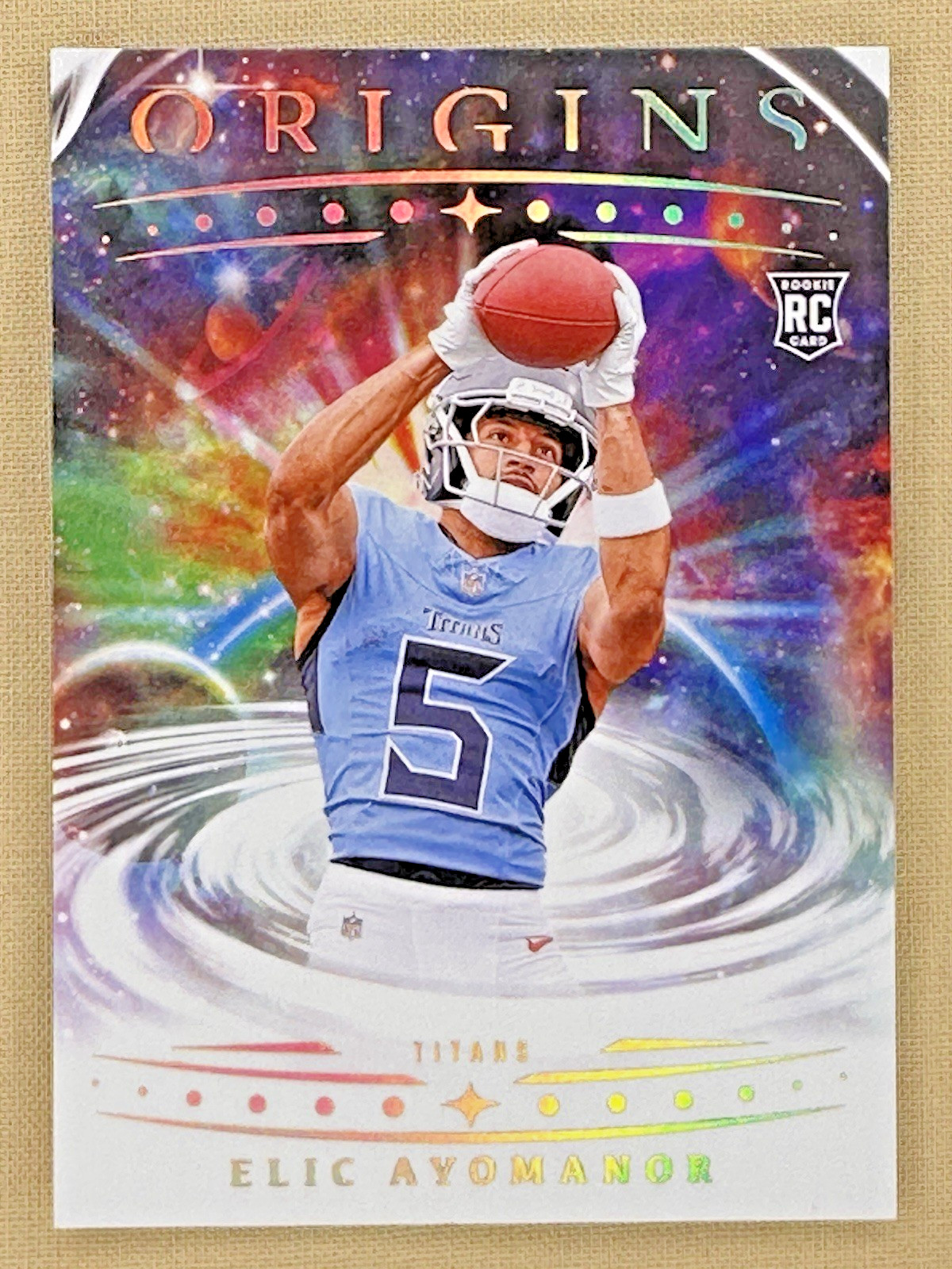 2025 Panini Origins Elic Ayomanor RC Tennesee Titans rookie WR #108