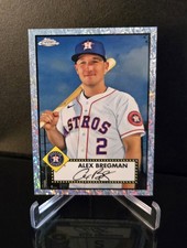 #d/70 🔥 ALEX BREGMAN SSP 2021 Topps Chrome Platinum Mini Diamond 70th Refractor