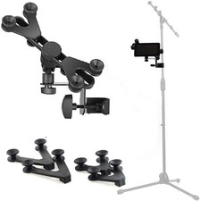 Hola Music HM-MTH Microphone Music Stand Tablet Smartphone Holder Mount - Fi...