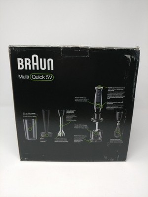 Braun MultiQuick 5V Hand Immersion Blender 400W Set Chopper Whisk