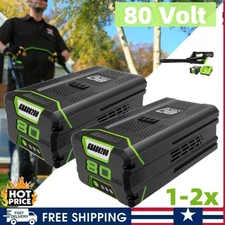 PACK For Greenworks 8.0,7.0AH Battery 80V Lithium-ion GBA80200 GBA80600 GCH8040