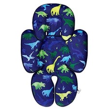Car Seat Head Support Infant, Dinosaur Infant Car Seat Insert, 2 Blue Dinosaur