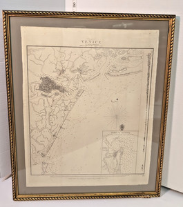 Adriatic Venice 1843 Admiralty Nautical Sea Chart by Captain W.H. Smyth 1819