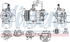 NISSENS Kompressor Klimaanlage ** FIRST FIT ** 891034 12V für VW UP 121 122 BL1