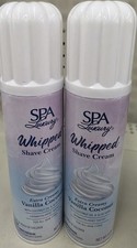 Spa Luxury Whipped Shave Cream Extra Creamy Vanilla Coconut 5 oz 2PK