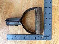 Antique Collectible Scooping Shovel  Wooden D Handle Only for farm, grain, coal