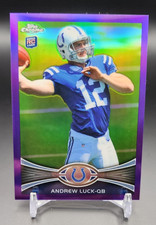 2012 Topps Chrome Andrew Luck RC Purple Refractor /499 Colts Rookie