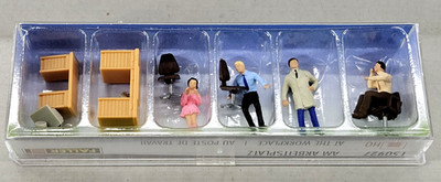 Authentic Faller HO Scale Factory-Painted Figures  #150927  ''At the Workplace''