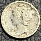 1926-S Mercury Dime — VF+ to XF+ Condition 90% Silver San Francisco Mint