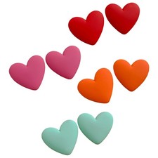 Orecchini a Cuore in Acrilico Set Decor Jewelry Love Heart per Le Donne