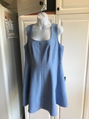 NEW Lulus Home Before Daylight Periwinkle Dress Size 1X Blue Stretch Zipper
