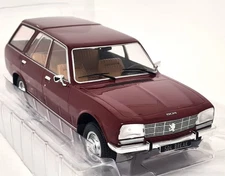 MCG 1/18 - Peugeot 504 Break 1976 Dark Red Diecast Scale model car