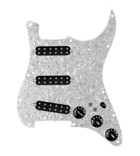 920D Custom Polyphonic Loaded Pickguard for Strat With Black Pickups and Knob...
