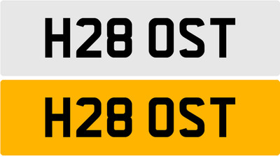 H28 OST HOST AIR BNB HOSTEL HOSTS NEAT 3X3 REG PRIVATE REGISTRATION NUMBER PLATE