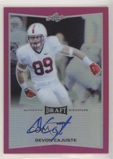 2016 Leaf Metal Draft Pink Prismatic 10/20 Devon Cajuste #BA-DC1 Auto 07d9