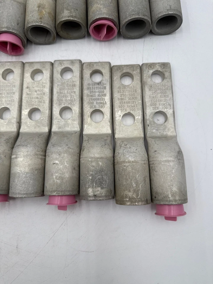 20PC Burndy YA36A3N131TD12E 2 Holes Aluminum Compression Lug Terminal Lot of 20 - Image 2 of 4