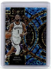 2023-24 Panini Select Mikal Bridges Light Blue Disco Prizms #/99