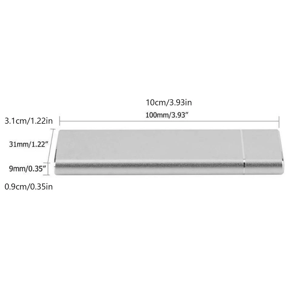 Mini NGFF SSD USB3.1 Type-C to M.2 Hard Disk Case Adapter External Enclosure Box - Image 4 of 4