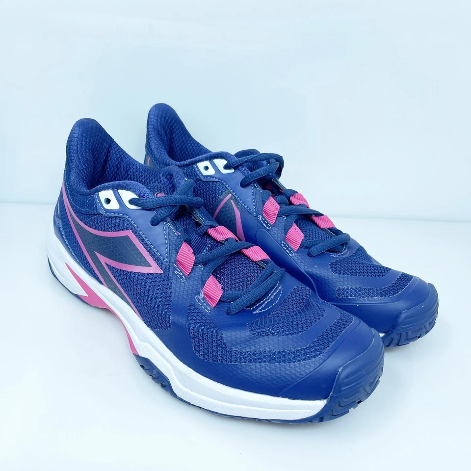 Diadora 女式 Trofeo 2 W AG PKL 101.179105 蓝色跑步鞋运动鞋 7 码 — 第 2/4 张图片