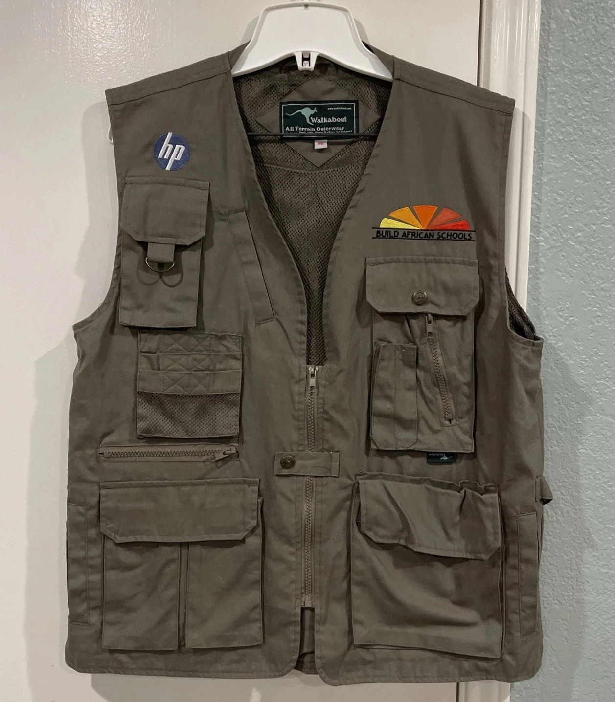 Walkabout All Terrain Outerwear Vest Sz M Photography Outback Safari MultiPocket
