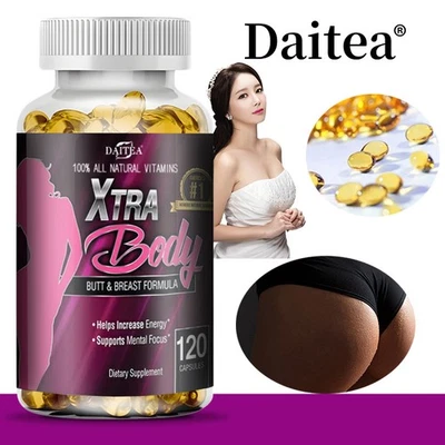 DAITEA Xtrabody Kapseln zur Po- und Brustvergrößerung – 120 Kapseln