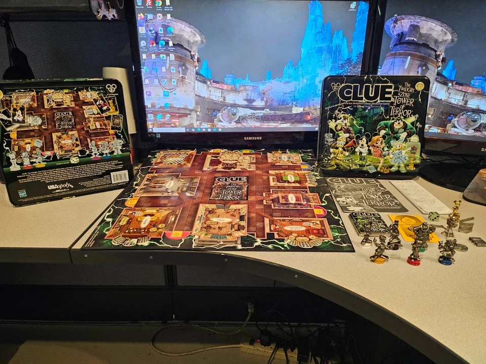 Disney Clue The Twilight Zone Tower Of Terror 2007 juego de mesa completo - firmado Foto 3 de 4