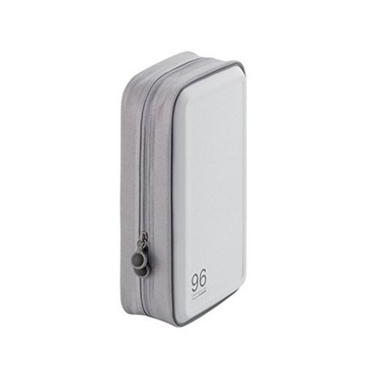 ELECOM DVD CD case semi-hard zipper 96 Holds White CCD-H96WH F/S w/Tracking# NEW