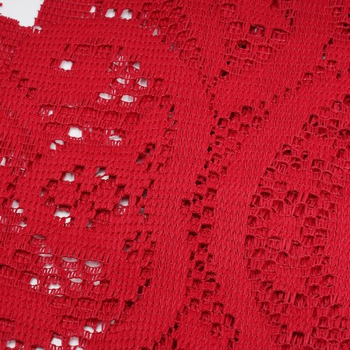 Reusable Table Runner Hand 33x180cm Knitted Floral Lace Table Runner Edge - Picture 7 of 36