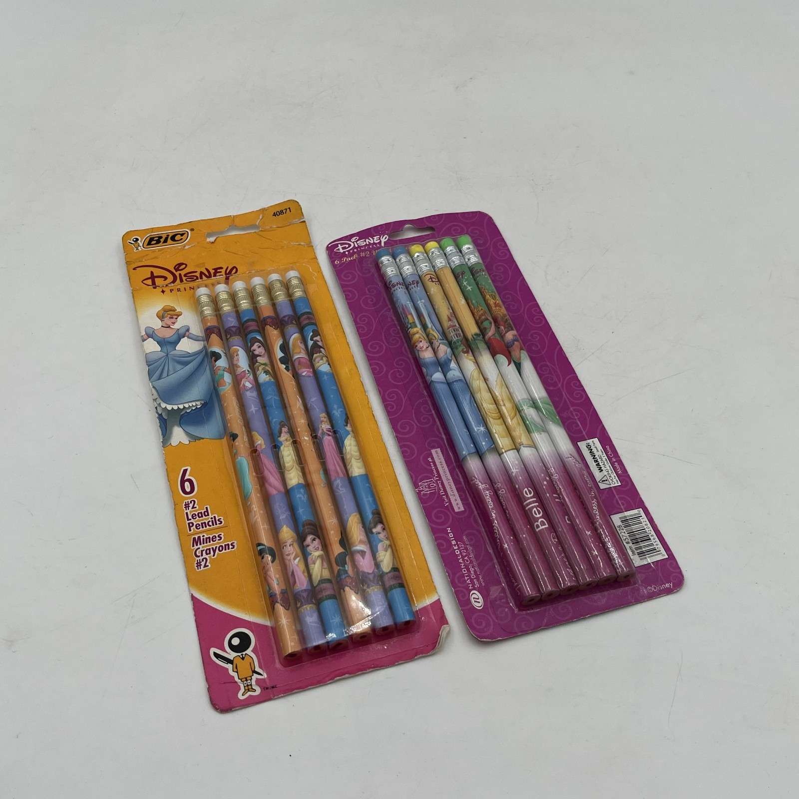 VTG New Disney Princess Belle Snow White School Supplies 12p