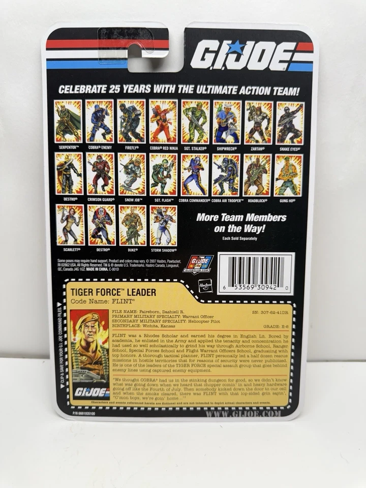G.I. Figura de acción Joe 25 aniversario Tiger Force Leader nombre en código: Flint Foto 3 de 4
