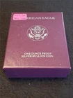1992-S PROOF American Silver Eagle Dollar.   ASE.   OGP & COA          #MF-1750